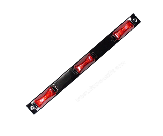 lightbar, 9 led red, plastic