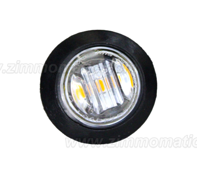 3/4" amber clear lens button light, maxxima