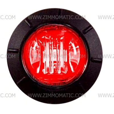 3/4 red clear lens button light, maxxima